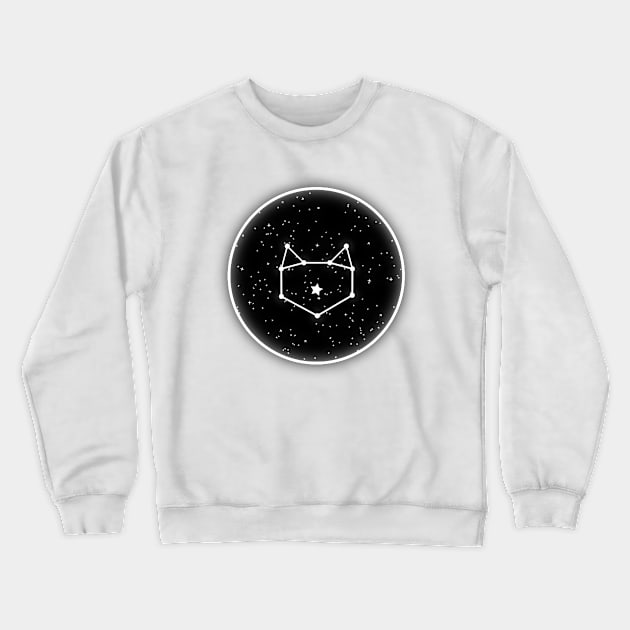 Kitty Constellation Crewneck Sweatshirt by meganther0se